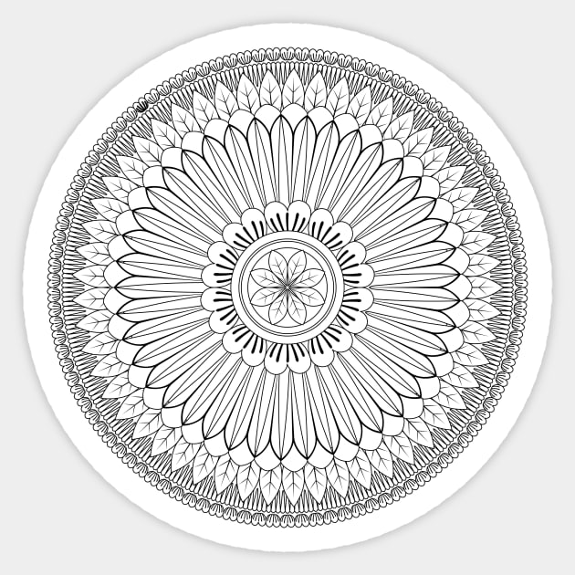 Round Mandala Sticker by SWON Design